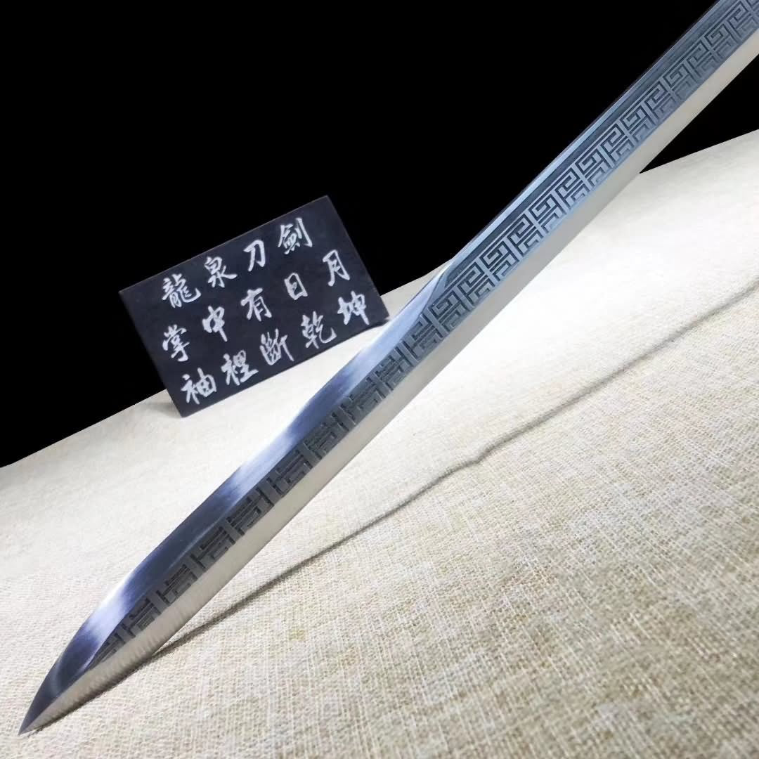 Tang jian,Handmade art,Stainless steel blade,Alloy scabbard