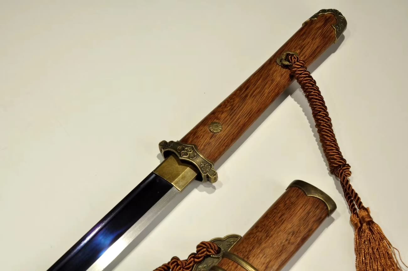 Tang jian sword Forged High Carbon Steel Blue Blade