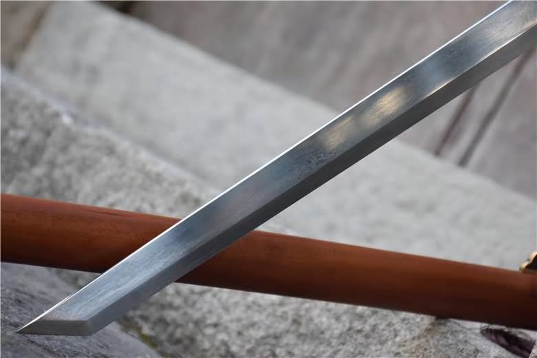 Tang dao sword,Damascus steel blade,Brass fittings