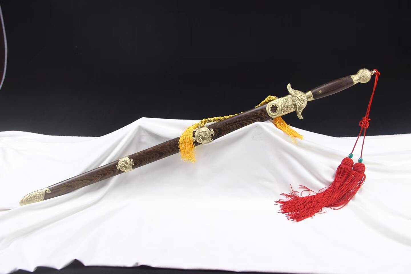 Training sword,Longfeng jian,Stainless steel,Rosewood,Brass fittings