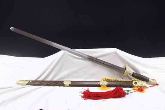 Training sword,Longfeng jian,Stainless steel,Rosewood,Brass fittings