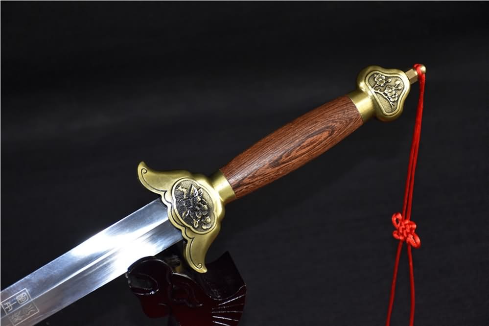 Training sword,Stainless steel blade,Rosewood scabbard