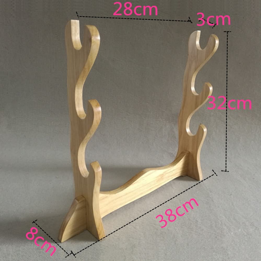 Chinese sword Wooden shelf Table Stand for Katana, Sword Table Display Holder solid wood