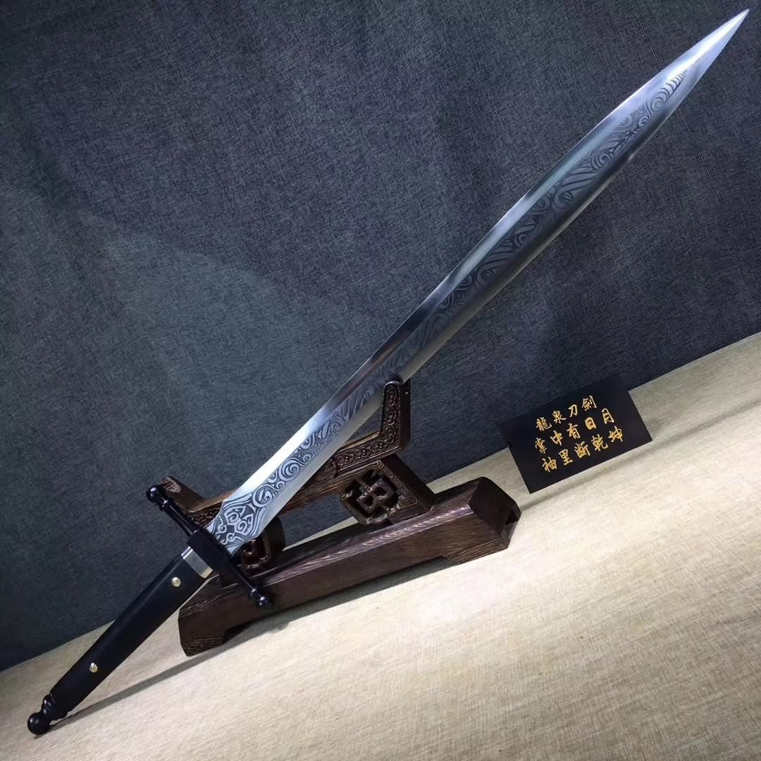 Knight's sword,High carbon steel,Leather scabbard,Full tang