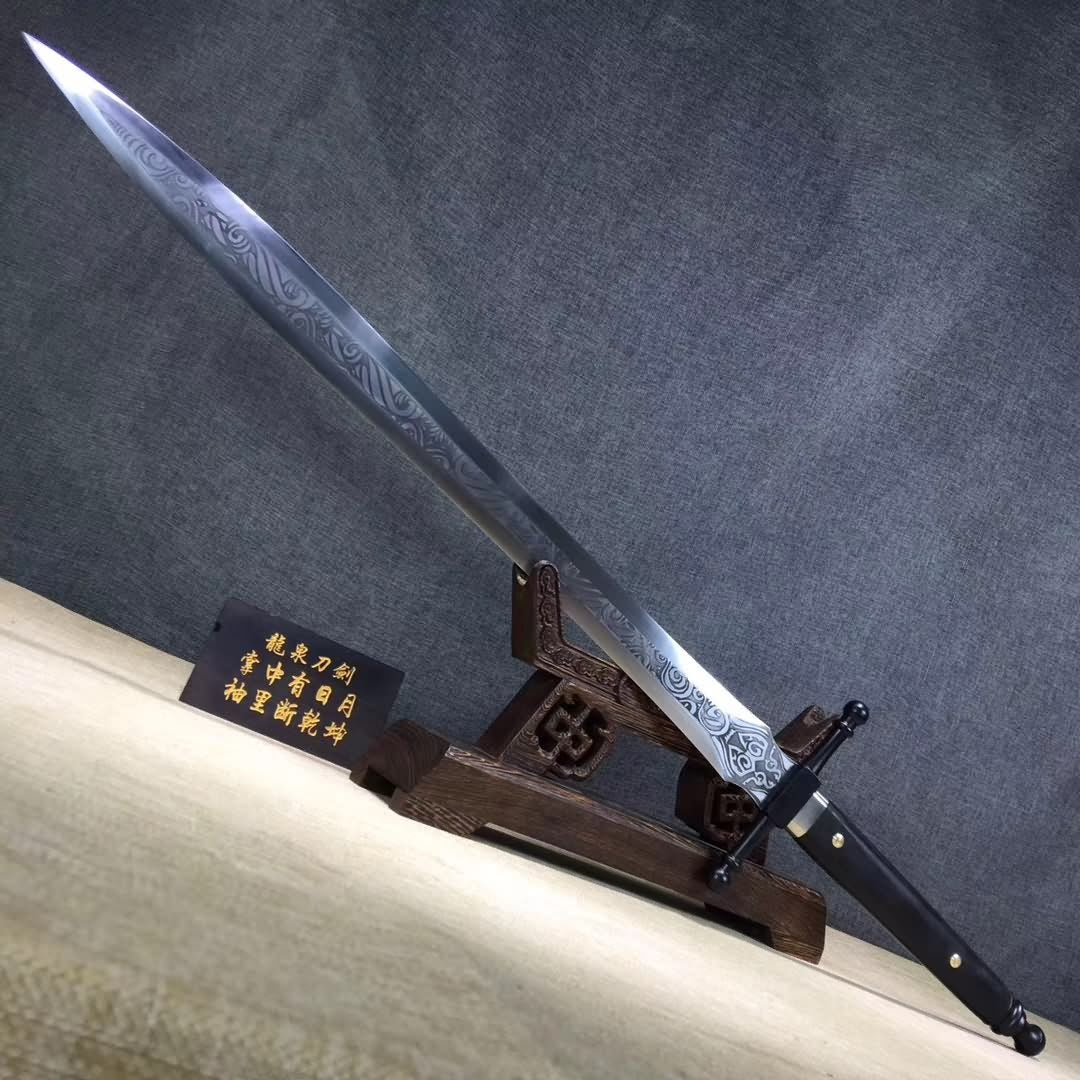 Knight's sword,High carbon steel,Leather scabbard,Full tang