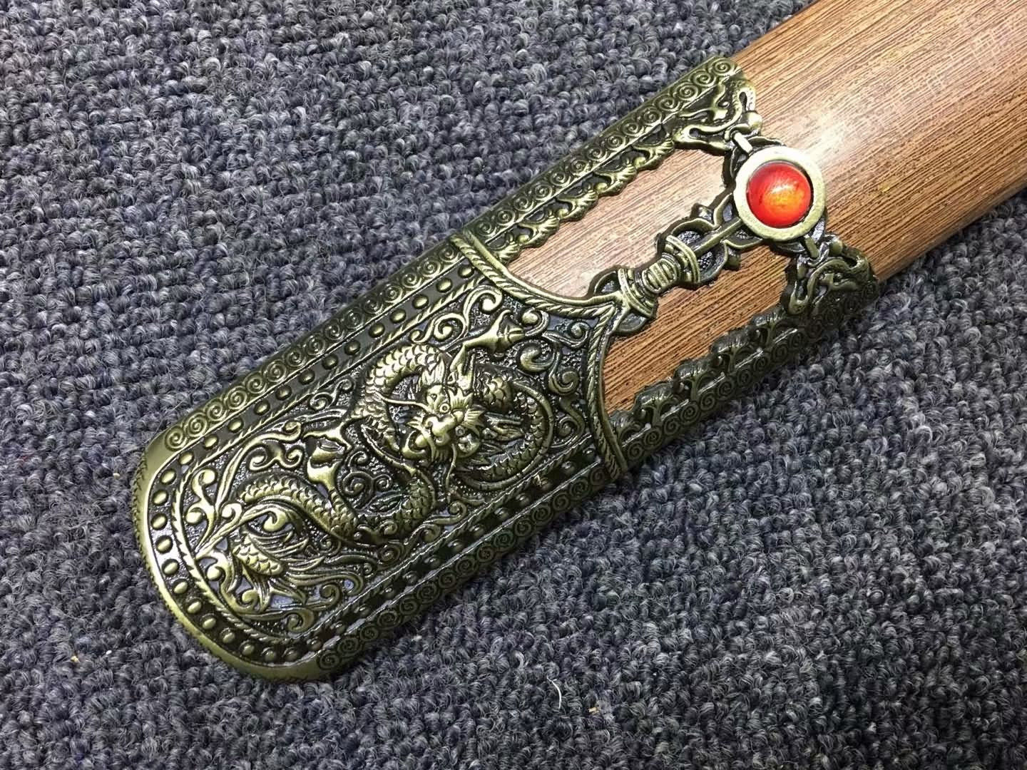 Yongle jian,High carbon steel blade,Rosewood,Alloy,Chinese sword