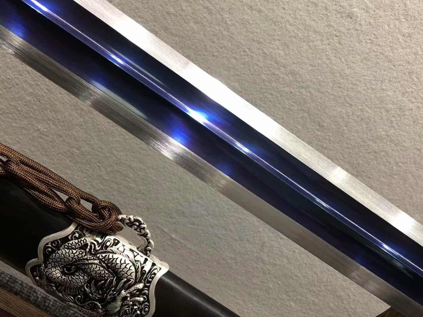 Yuewang sword,High carbon steel blue blade,Black wood,Alloy fittings