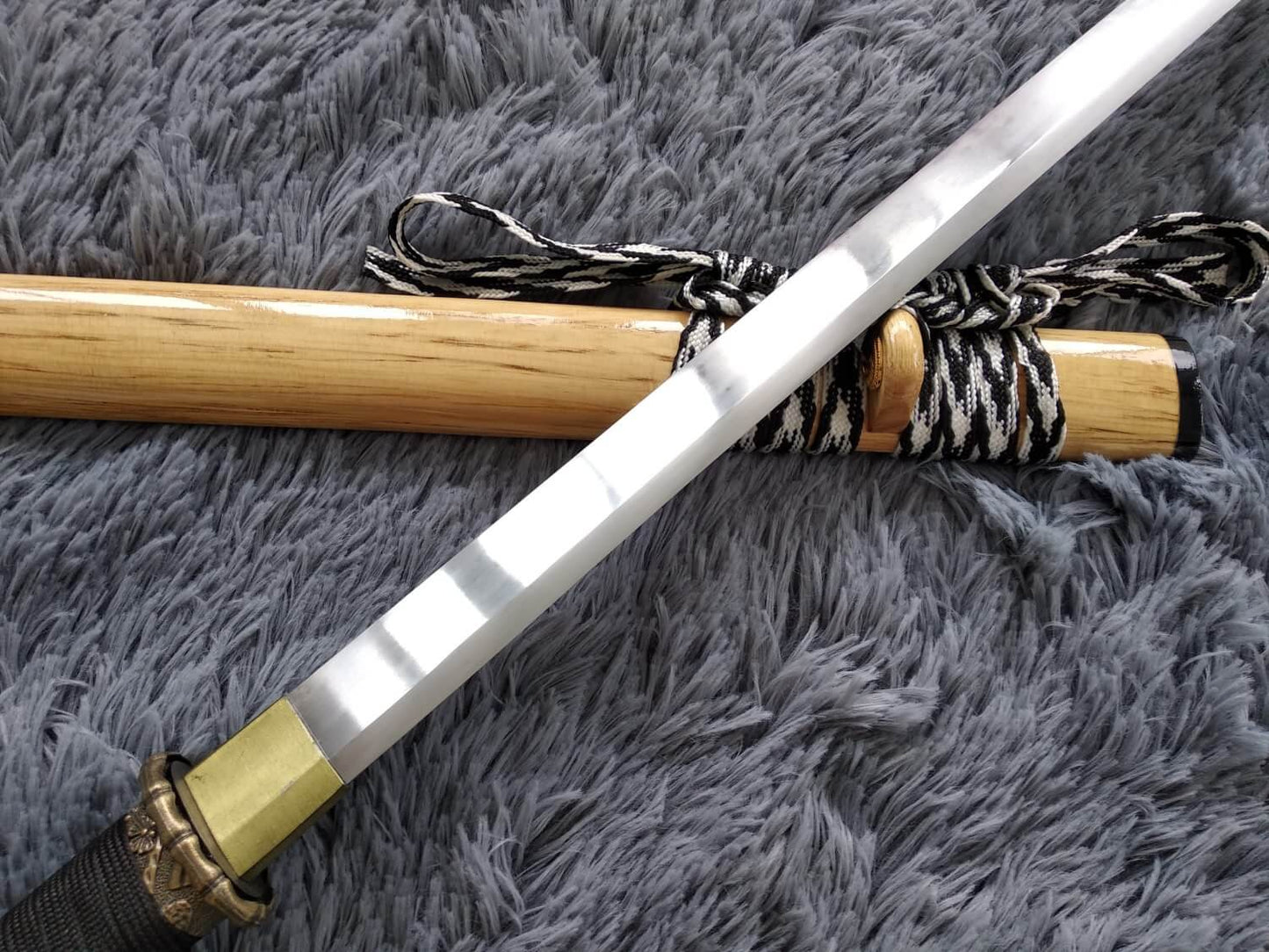 Tang dao,Ninja Sword,High manganese steel,Hardwood,Alloy