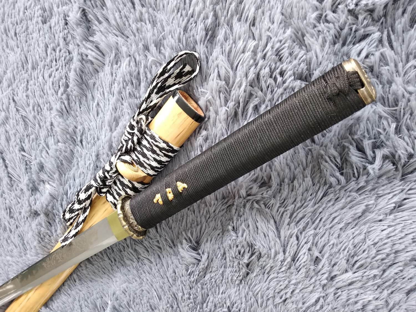 Tang dao,Ninja Sword,High manganese steel,Hardwood,Alloy