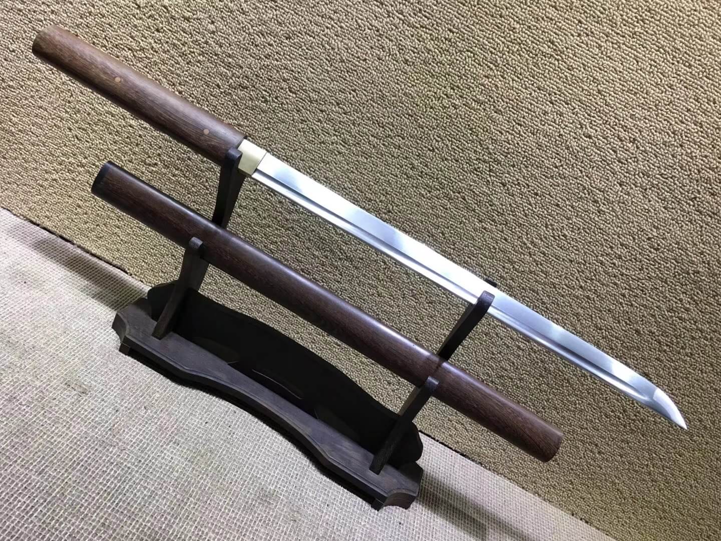 Simple sword(Medium carbon steel bade,Rosewood scabbard)Full tang,Length 31"