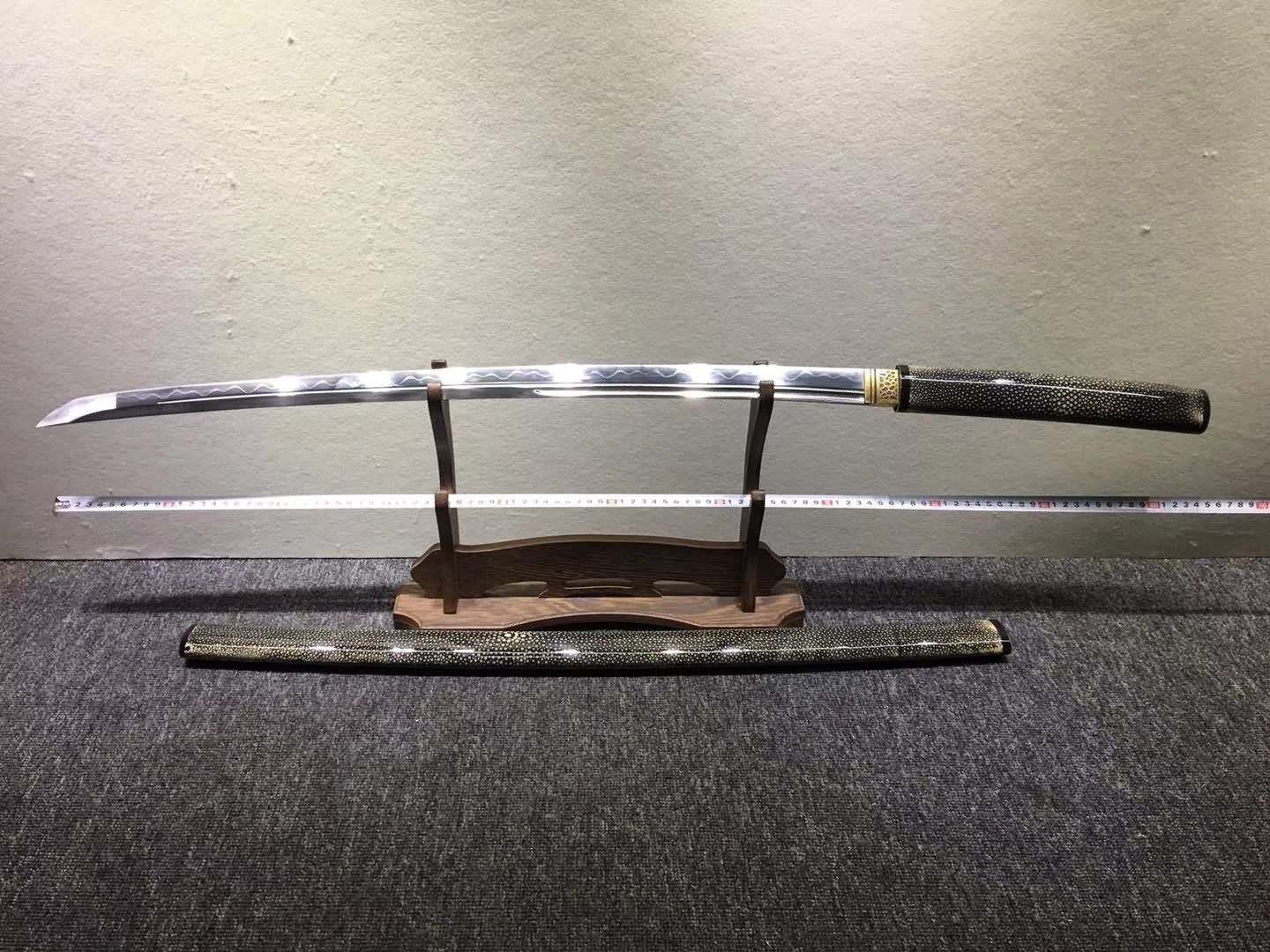 Samurai sword,High carbon steel burn blade,Skin saya