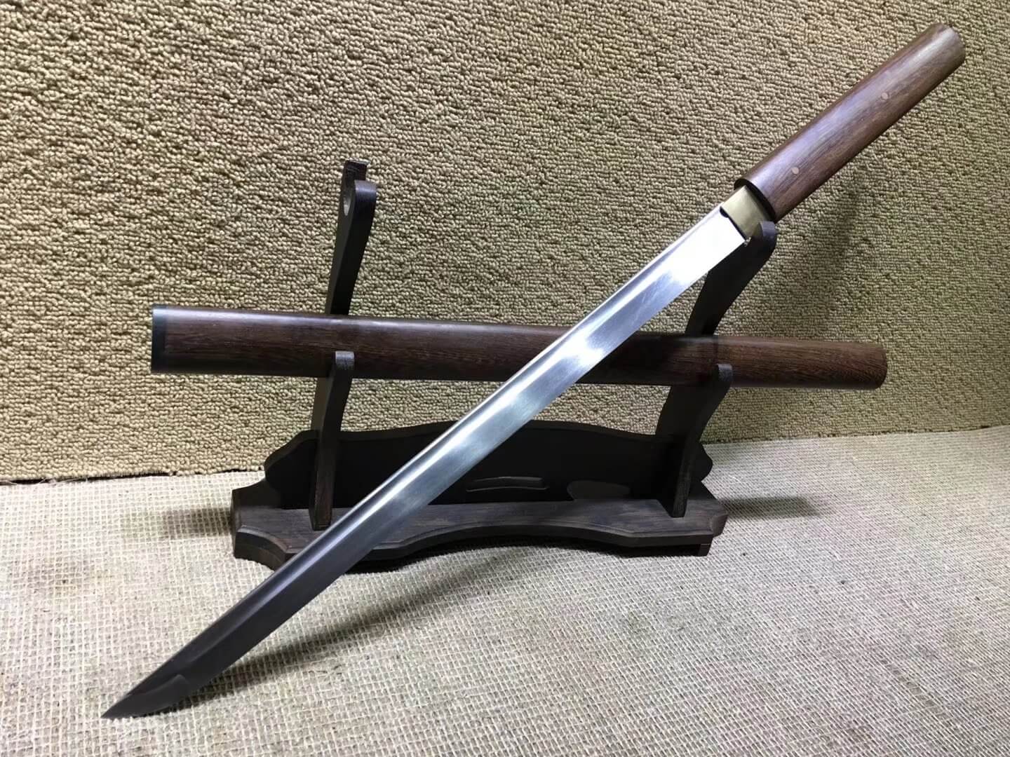 Simple sword(Medium carbon steel bade,Rosewood scabbard)Full tang,Length 31"